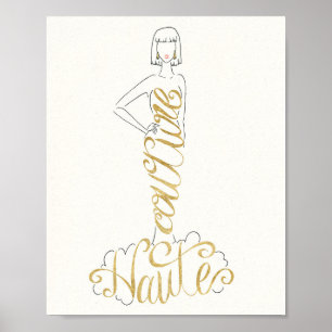 Wilde stilvolle Redewendungen Apples   - Couturen Poster