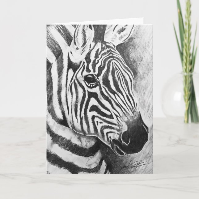 Wilde Streifen Feiertagskarte (Vorderseite)