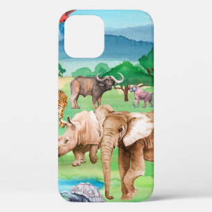 Wilde Tiere Afrikas im Hintergrund Case-Mate iPhone Hülle