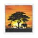 Wilde Tiere auf der afrikanischen Savanna Sunset Acryl Tablett (Vorderseite)
