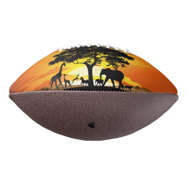 Wilde Tiere auf der afrikanischen Savanna Sunset Football (Gedreht 270)