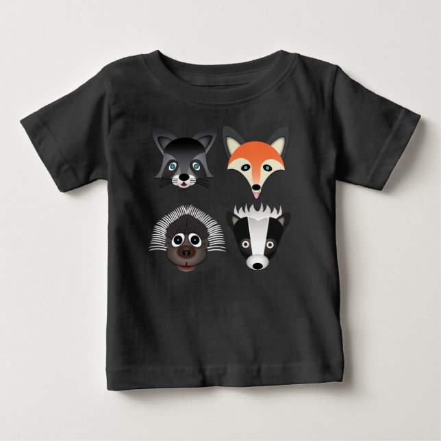 Wilde Tiere - Baby Fine Jersey T - Shirt (Vorderseite)