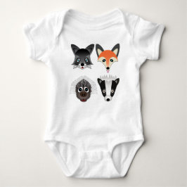 Wilde Tiere - Baby Jersey Bodysuit Strampler
