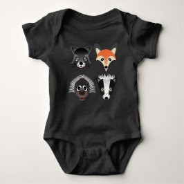 Wilde Tiere - Baby Jersey Bodysuit Strampler