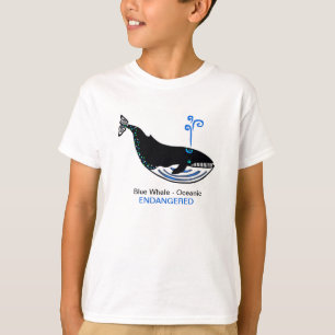 Wilde Tiere - Blaue Wale - Tierische Grafik- T-Shirt