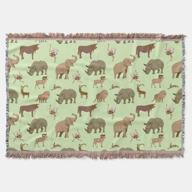 Wilde Tiere Decke (Vorderseite)