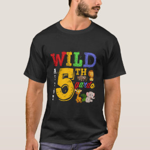 Wilde Tiere der 5. Klasse von Safari-Shirts T-Shirt