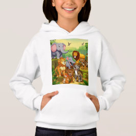 Wilde Tiere drucken Mädchen hoodies / zazzle