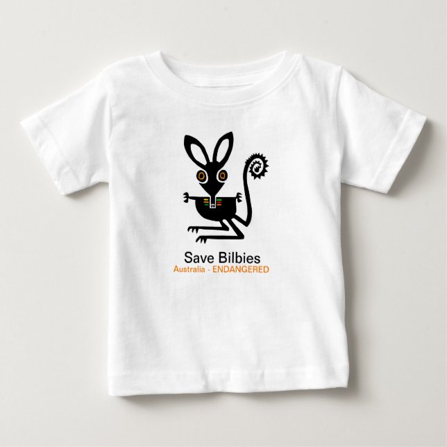 Wilde Tiere - Gerettet BILBIES - gefährdetes Tier  Baby T-shirt (Vorderseite)