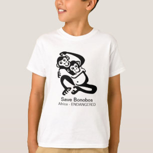 Wilde Tiere - Gerettet BONOBOS- Schimpanse - Afrik T-Shirt