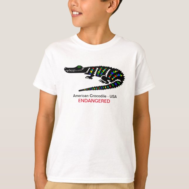 Wilde Tiere - Krokodil - USA - Wildtiere T-Shirt (Vorderseite)