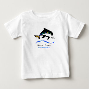 Wilde Tiere - Niedliches DOLPHIN - Ozean- Meere Baby T-shirt