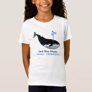 Wilde Tiere Rettete Blue WHALES - Tieraktivist - T-Shirt