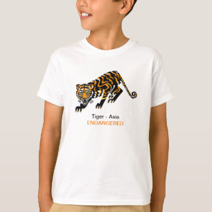 Wilde Tiere - TIGER- Gefährdete Tiergraphie T-Shirt