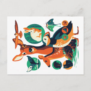 Wilde Tiere V.13 Postkarte
