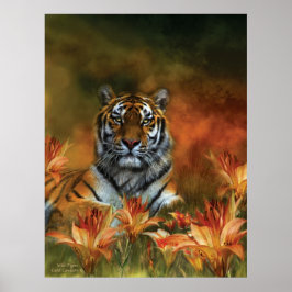 Wilde Tiger Art Poster/Print Poster