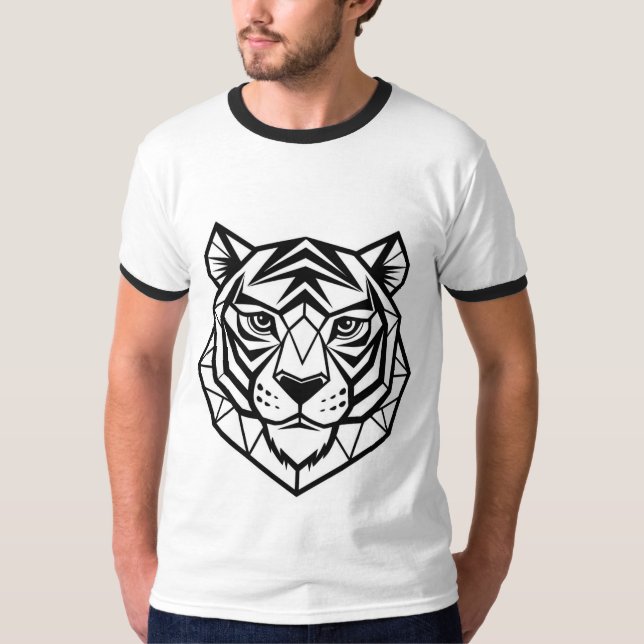 Wilde Tiger - fein tierischer T - Shirt für die Na (Vorderseite)
