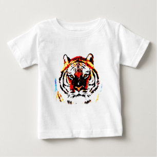 Wilde Tiger-Kunstwerke Baby T-shirt