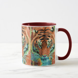 Wilde Tiger Reflection Big Cat Wildlife Tasse