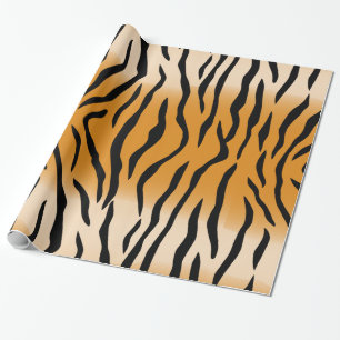 Wilde Tiger-Streifen Geschenkpapier
