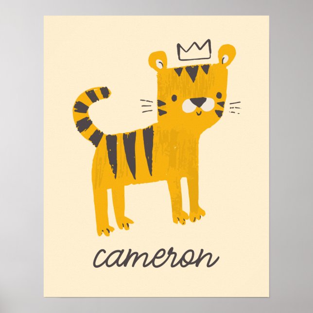 Wilde Tigerkatze Poster (Vorne)