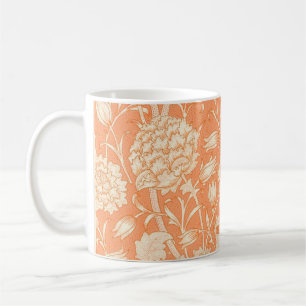 Wilde Tulpe William Morris Floral Orange Kaffeetasse