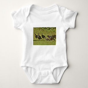 Wilde Türkei, Camouflage Farben Baby Strampler