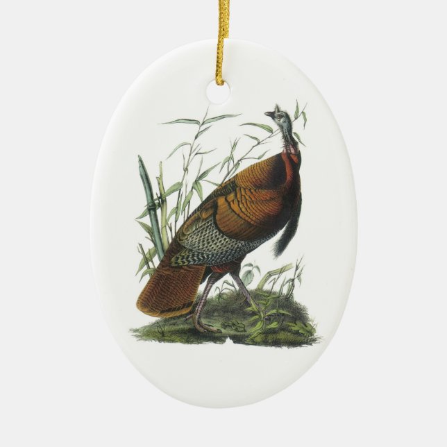 Wilde Türkei von Audubon Keramikornament (Vorne)