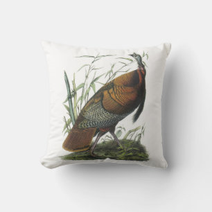 Wilde Türkei von Audubon Kissen