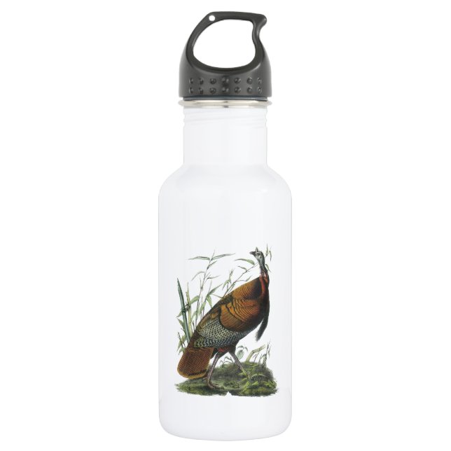 Wilde Türkei von Audubon Trinkflasche (Vorderseite)