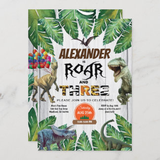 Wilde und 3. Geburtstagsfeier Einladung