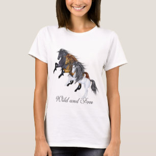 Wilde und freie Pferde T-Shirt