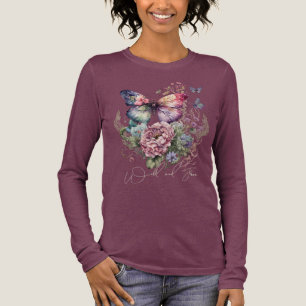 Wilde und gratis Schmetterlingsflora wild lebende Tri-Blend Shirt