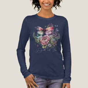 Wilde und gratis Schmetterlingsflora wild lebende  Tri-Blend Shirt