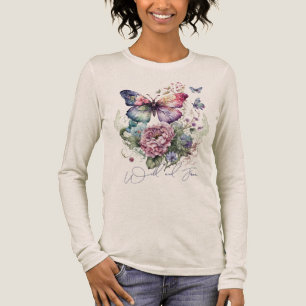 Wilde und gratis Schmetterlingsflora wild lebende Tri-Blend Shirt