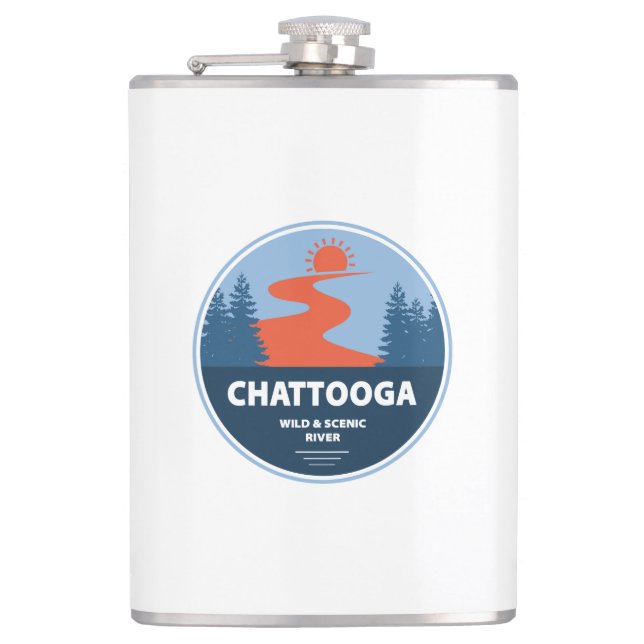 Wilde und Landschaftliche Chattooga Flachmann (Vorderseite)