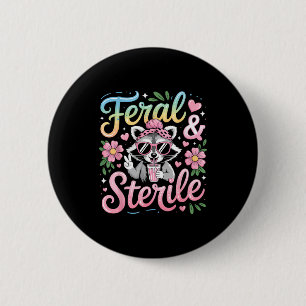 Wilde und sterile Hysterektomie-Erholung Button