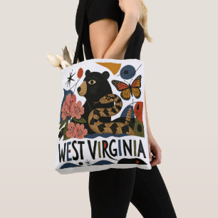 Wilde und wundervolle West Virginia-Folkart Tasche