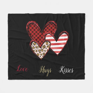 Wilde Valentins-Flauschdecke Fleecedecke