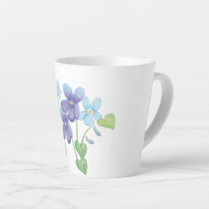 Wilde Violet-Blume - Illustration Milchtasse