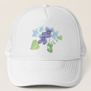 Wilde Violet-Blume - Illustration Truckerkappe