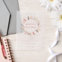 Wilde Waldblumen Farn Pilze Laub Hochzeit