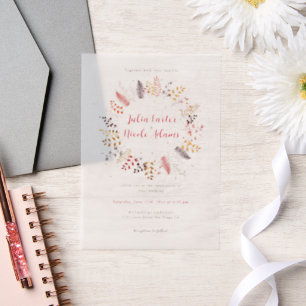 Wilde Waldblumen Farn Pilze Laub Hochzeit