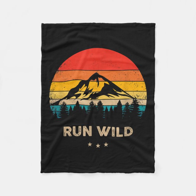 Wilde Wanderwege - Funny Trail Fleecedecke (Vorderseite)