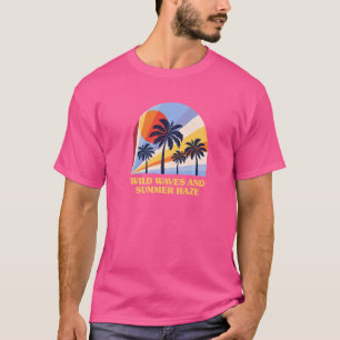 Wilde Wellen und Sommer Haze Beach Surfen Ozean su T-Shirt