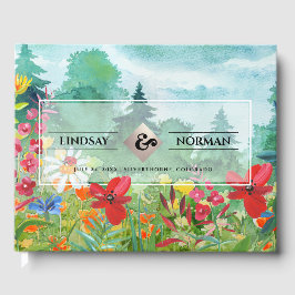 Wilde Wiese | Hochzeiten von Wildblumen Gästebuch