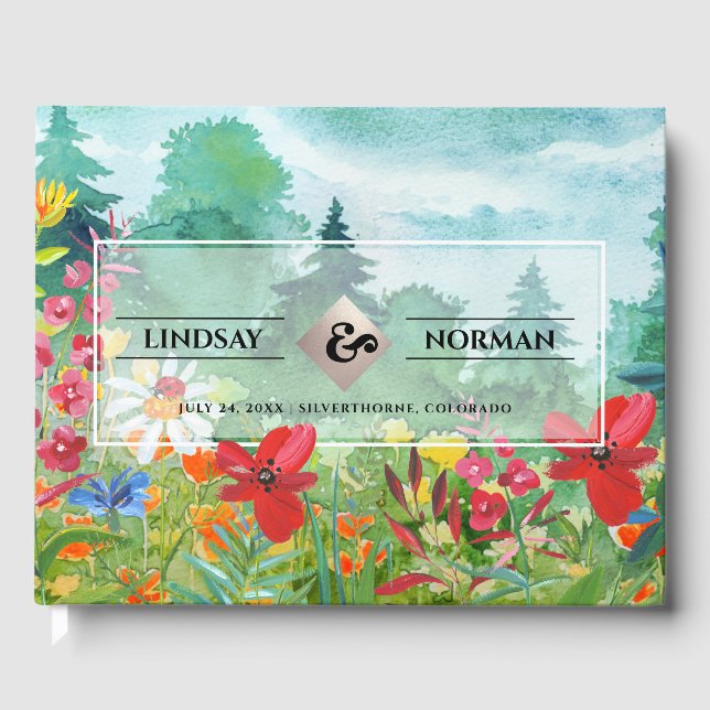 Wilde Wiese | Hochzeiten von Wildblumen Gästebuch (Vorderseite)