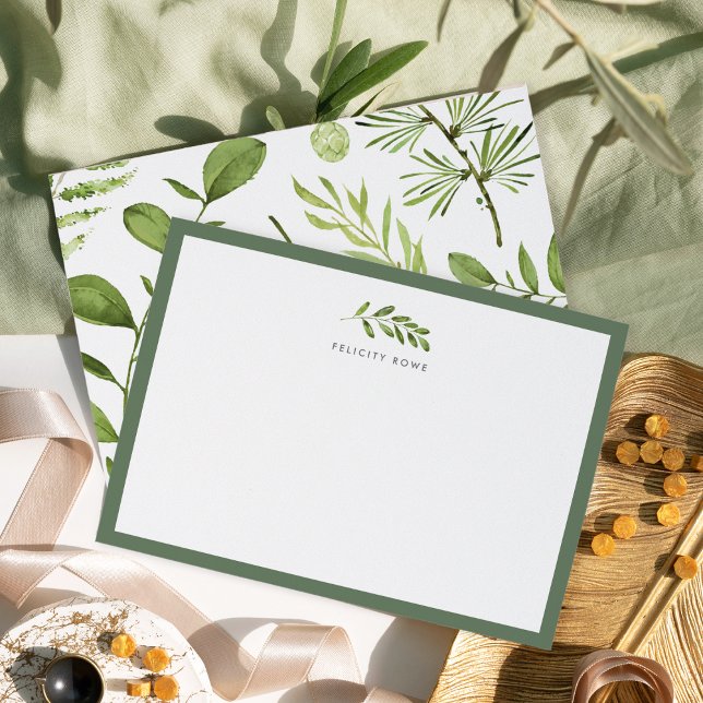 Wilde Wiese Personalisiert Stationery Flat Card Mitteilungskarte (Von Creator hochgeladen)