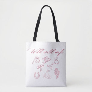 Wilde Wilde Frau Design Western Groovy Cowgirl Tasche