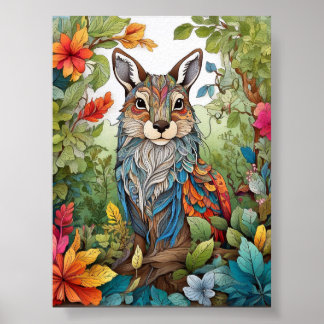 Wilde Wunder: Harmonie in Naturfarbenplakat Poster